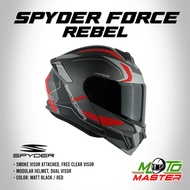 Spyder Force Rebel Modular Helmet Dual Visor