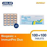 Biogesic 100s + Immunpro Ascorbic Acid with Zinc 100s Vitamin C Zinc