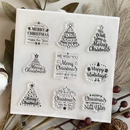 H 9 1506-12 Christmas Seal 578 Tree Graphics Elements Crystal Transparent