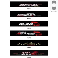 STICKER PERODUA,BEZZA ALZA AXIA Stiker Cermin Hadapan- Windscreen Car Sticker