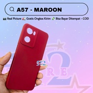 new case makaron oppo a57 - silikon oppo a57 - softcase oppo a57 - maroon