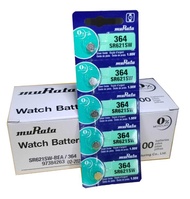5 pcs 日本製造 muRata (前Sony) silver oxide SR621 SR621SW 364 手錶電池一排五粒