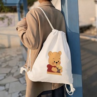 Mouse Icon Print Drawstring Bag for school, sports, and travel