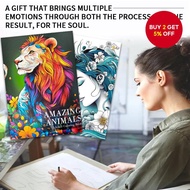 Double-Volume Themed Coloring Book: Thick A4 157gsm Sketchbook with Fantasy Creatures & Exquisite Ch