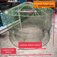 (PERKUP AYAM LAGA DUA LAPIS )Perkup/reban/bon ayam laga  sabung 2lapis/2layer saiz 4kaki perkup ayam laga/perkup ayam