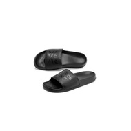 Reebok MEN CLASSIC SLIDE Sandals BLACK &amp; NAVY,100% ORIGINAL