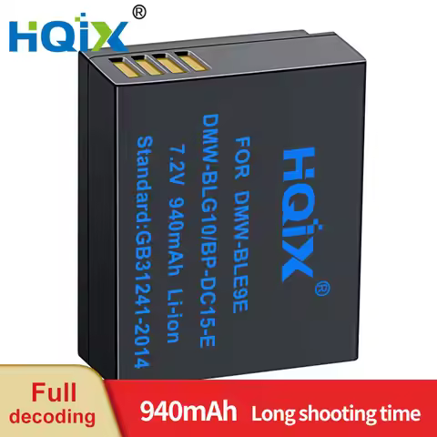 HQIX for Leica D-Lux7 Lux D6 Lux8 D-LUX Typ109 C-LUX Camera BP-DC15-E Charger Battery