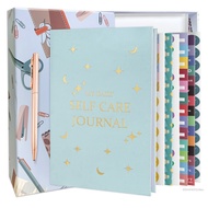 ชุดกล่องของขวัญ Gratitude Diary ความสุข Self-Care Diary เวอร์ชันภาษาอังกฤษ A5 สมุดบันทึกผ้า Book LA3