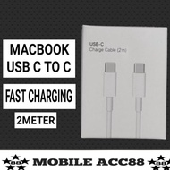 Macbook USB-C Charger Cable 2 Meters - Fast Charging
