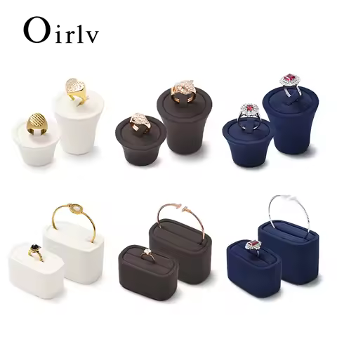 Oirlv Ring Display Stand Jewelry Display Props Display Tray Accessory Display Rack Live Streaming Ri