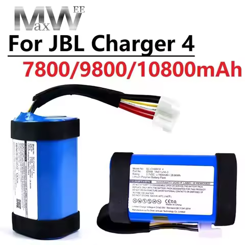 For JBL Charge 4 7800/9800/10800mAh Replacement Battery For JBL Charge4 IID998 High quality Batterie