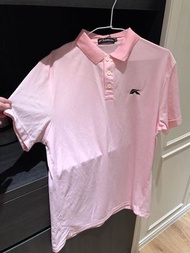 高爾夫 Kasco 粉色polo衫 男版上衣 圓領T恤