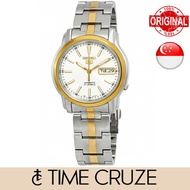 [Time Cruze] Seiko 5 SNKL84  Automatic Two Tone Stainless Steel White Dial Men Watch SNKL84K1 SNKL84K