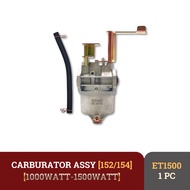 MESIN CARBURETOR ASSY GENSET ET1500 152 154 CARBURETOR GENSET ENGINE ET1500 4-STROKE 1000WATT 1500WA