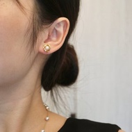 日本直送 京都原創 akoya珍珠耳釘 玫瑰花設計 需預約