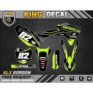 Decal KLX GORDON KLX BF KLX OLD KLX S DECAL KX CUSTOME DECAL 05