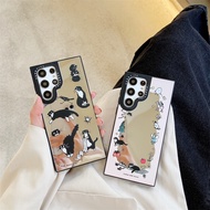 casetify mirror phone case black cat is available for Samsung S23 S23 + S23Ultra S22 S22 + S22 Ultra S20 S20 + S20Ultra S21 + S21 Ultra case