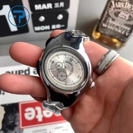 Vintage Watch Alien Twisted Men Watch Oval Stainless Steel Band Y2K Fashion Jam Tangan Lelaki