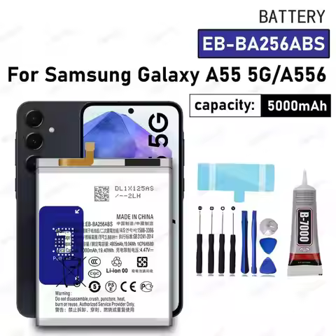 100% New High Quality EB-BA256ABS Replacement Battery For Samsung Galaxy A25 5G A55 A256 Mobile phon