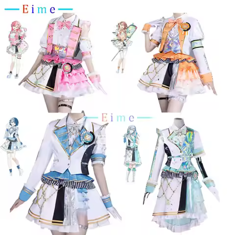 PJSK MMJ Shizuku Kiritani Haruka Momoi Airi Hanasato Minori Cosplay Costume Fancy Party Dress Suit H