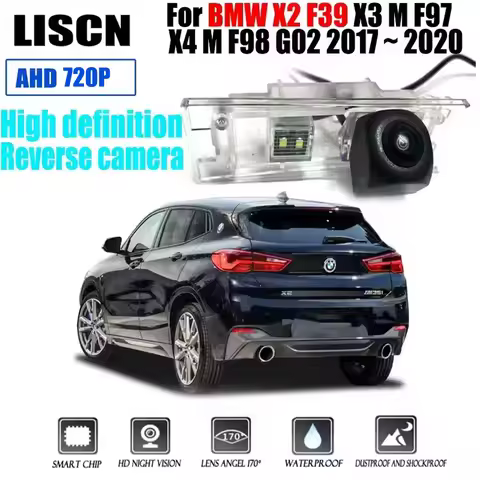For BMW X2 F39 / X3 M F97 / X4 M F98 G02 2017 ~ 2020 HD Fisheye rear camera License plate Camera / B