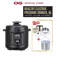 La Gourmet 6L Healthy Pressure Cooker (LGELPC361806) - FREE 6pcs Accessories Set + Blue 4.5L Thermal Cooker (LGIB361356)