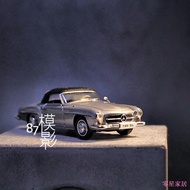 Z Zero Star Department Store 1/87 RICKO Mercedes-BENZ BENZ 190 SL Soft Top Sports Car Silver HO