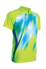 Unisex Neon Sublimation Cycling Jersey Sport Jersey~Volt Green (3XL)