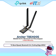 TP-Link TBE400E BE4000 WiFi 7 PCIe Adapter Tri-Band Bluetooth 5.4 Gaming Ultra Low Latency AX Upgrad