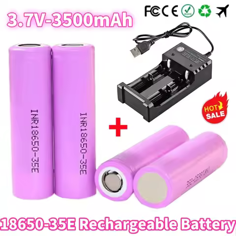 2025 NEW brand new original rechargeable lithium-ion battery 18650 35E 3500mAh 20A discharge INR1865