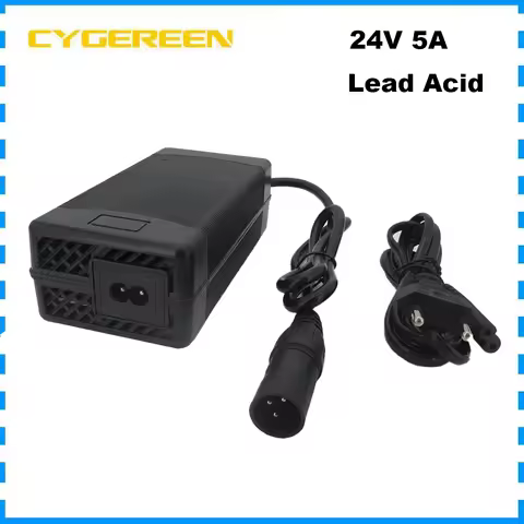 24 Volt 5A Lead Acid Battery Charger 28.8V 5A XLRM Connector For 24V Wheelchair Fast Charger