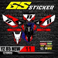 Sticker Striping Lis Variation Trail Bebek Modif YZ NEW 85 Design gtx bebek modif bebek racing TERBA