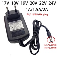 17V 18v 19v 20V 22v 24v EU US UK AU 17 18 19 20 22v ac/dc 1A 1.5a 2A power supply adapter