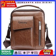 rhodey tas selempang pria messenger bag pu leather - 8602