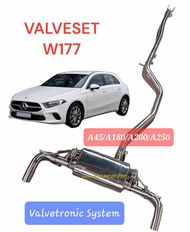 Mercedes Benz W177 A180 A200 A250 A35 A45 Valvetronic Set Exhaust Systems Stainless Steel (High Gred