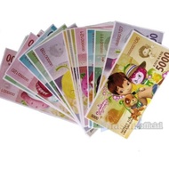Uang mainan Anak duitan Karakter Isi 21 Lembar Besar Money toys