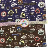 Kain Comb Cotton Kereta Api (Bidang 60”) / Train Design Combed Cotton Twill Woven Fabric DIY Craft