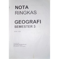 PRELOVED STPM GEOGRAFI SEM 3