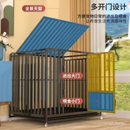 WJ02Dog cage Dog Cage Large Dog with Toilet Medium Dog Bold Encryption Reinforced Square Tube Cage Dog Cage Side Animal