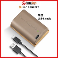 K&F Concept Canon LP-E6NH / LPE6 battery 100% decoded USB-C charge battery for Canon LP-E6 camera ba