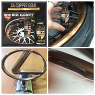 EZ COAT (COPPER GOLD) Chrome Paint 2019 100% Genuine Products Cat utk surface chrome dan silver