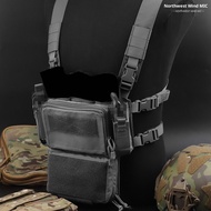 Outdoor D3CRM tactical chest hanging set, multi-functional storage fixed removable expandable light 