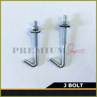 ♂ ◧ ☪ 50/100/200pcs J Roof Bolt Set with Nut Rubber Bonded Washer Screw 2-1/2" 3" J bolt roofing
