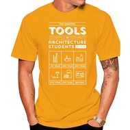 Architecture Students Their Essential Tools T-Shirt Man Round Neck Printed T Shirt Summer Hombre Siz