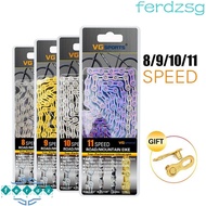 JENNIFERDZSG Bike Chains Hybrid Cycle 116 links Half Hollow Chain Cycling 8/9/10 11 speed Mountain B