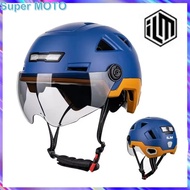 CE CPSC Certification ILM Motorcycle Helmet Smart LED Light Control Capacete Mountain Road Bicycle C