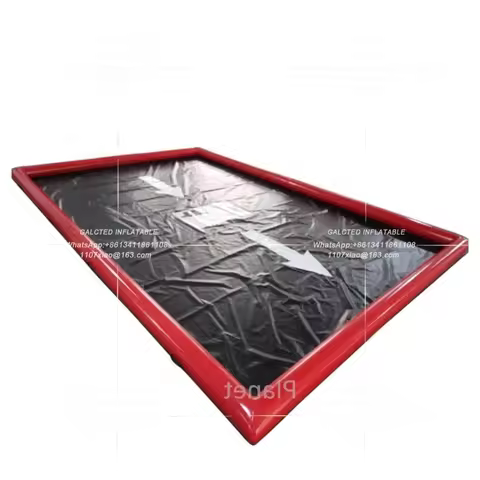 Water Containment Mat Durable 6*4m Outdoor Inflatable Wash Car Mats PVC Inflatable for Sale