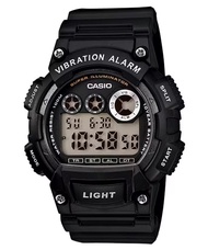 Casio W-735H-1AV นาฬิกา Casio ผู้ชาย สายเรซิ่น สินค้าใหม่ ของแท้ รับประกัน 1 ปี 12/24HR