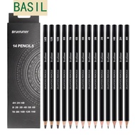 BASIL Sketch Pencil Set, Smooth Writing HB 2H 4H B 2B 3B Graphite Pencil, Journal 4B 5B 6B 7B 8B Det