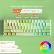 Mathew Tech HW61 Wireless Mechanical Keyboard 61keys Hot Swap 60% Layout RGB For Gaming Keyboard